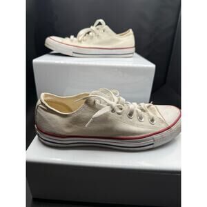 Chuck Taylor Converse All Star Canvas Sneakers - Classic White - Size 7M